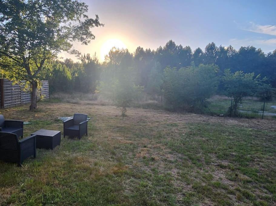Chalet Au Coeur Des Landes Ychoux Eksteriør bilde
